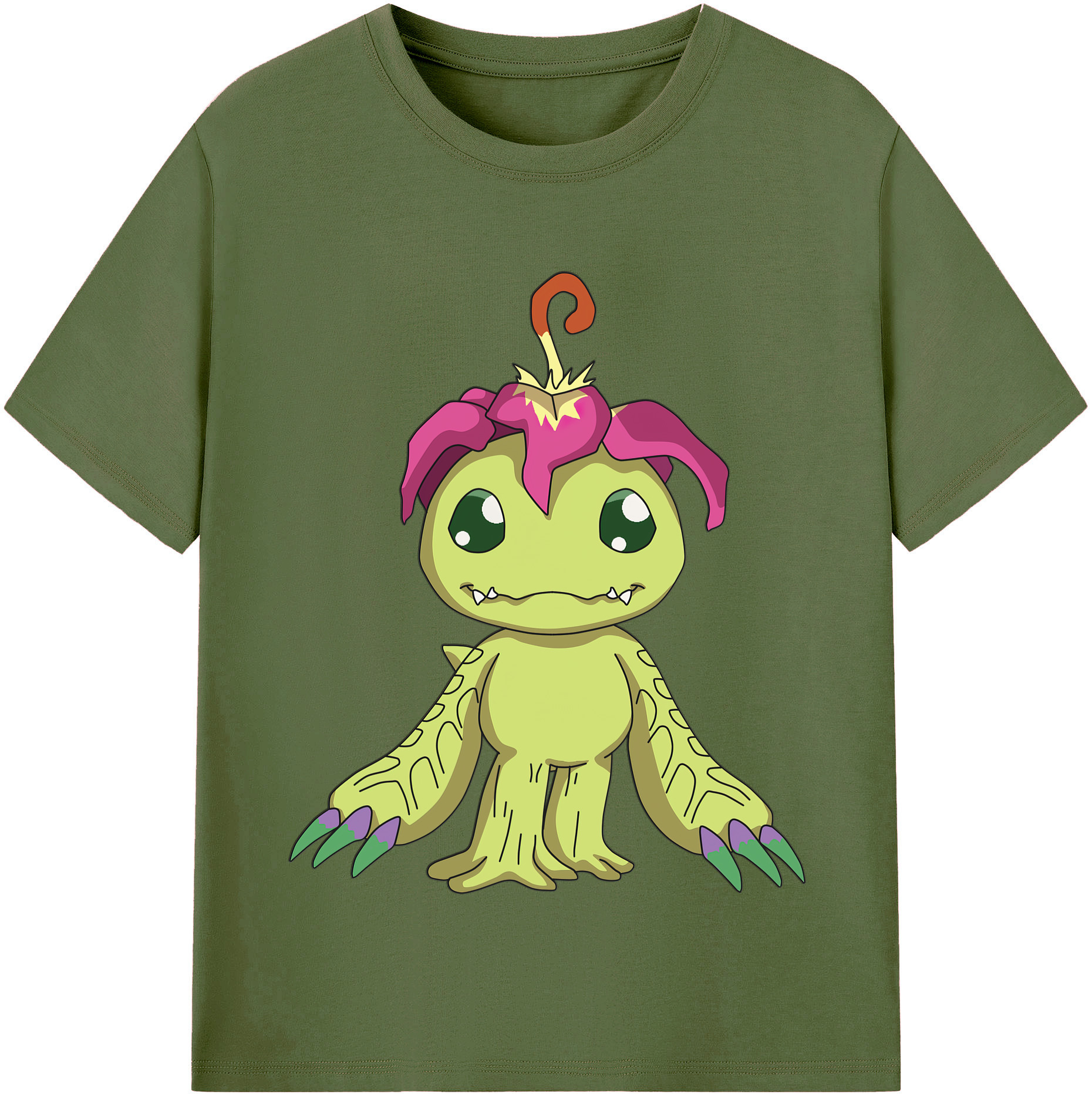（画像用） Digimon デジタルモンスター/デジモン 綿100％半袖Tシャツ（フロントプリント）